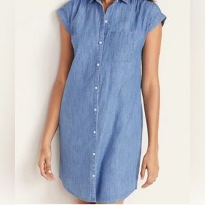 Old Navy Cap Sleeve Denim Dress
